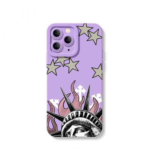 Statuesque Stars Freedom Silicone Case for Apple iPhone Series