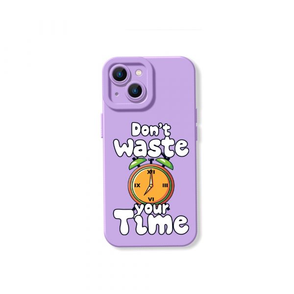 Time Saver Graphic Silicone Case for Apple iPhone Series