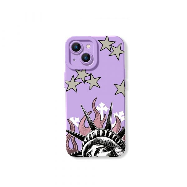 Statuesque Stars Freedom Silicone Case for Apple iPhone Series