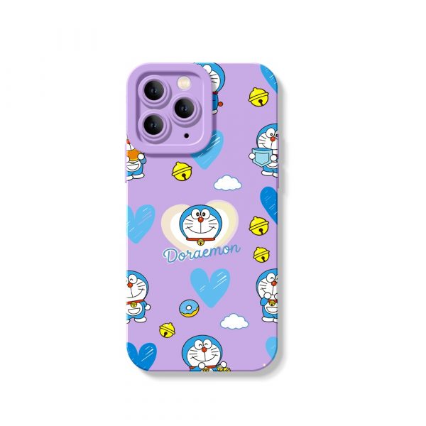 Whimsical Cartoon Charm Silicone Case for Apple iPhone Series