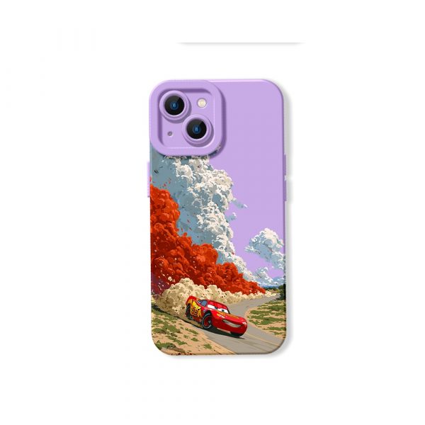 Racing Adventure Clouds: Silicone Case for Apple iPhone Series