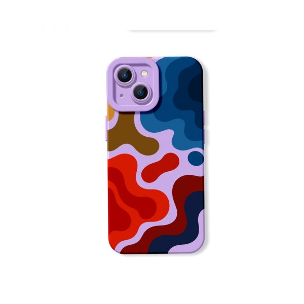 Color Splash Abstract Silicone Case for Apple iPhone Series