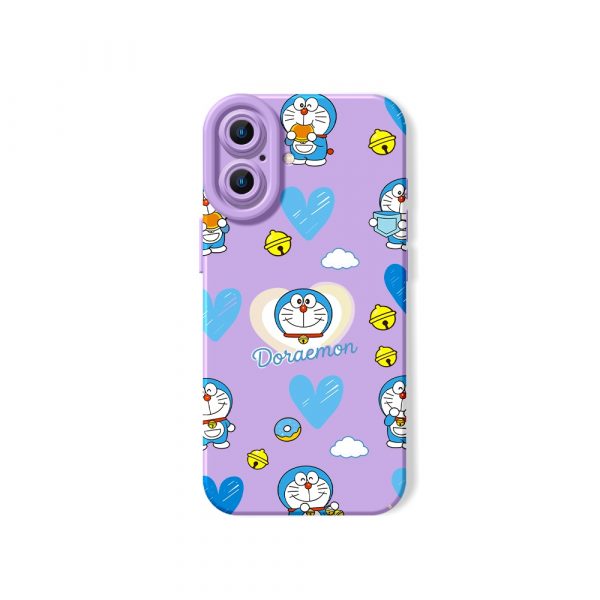 Whimsical Cartoon Charm Silicone Case for Apple iPhone Series