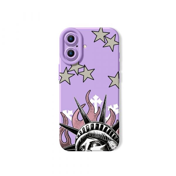 Statuesque Stars Freedom Silicone Case for Apple iPhone Series