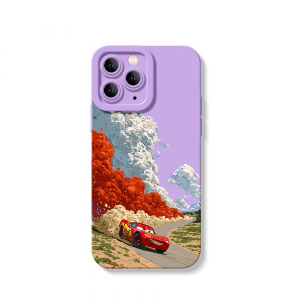 Racing Adventure Clouds: Silicone Case for Apple iPhone Series