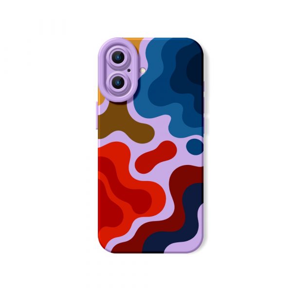 Color Splash Abstract Silicone Case for Apple iPhone Series