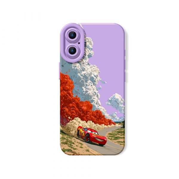 Racing Adventure Clouds: Silicone Case for Apple iPhone Series