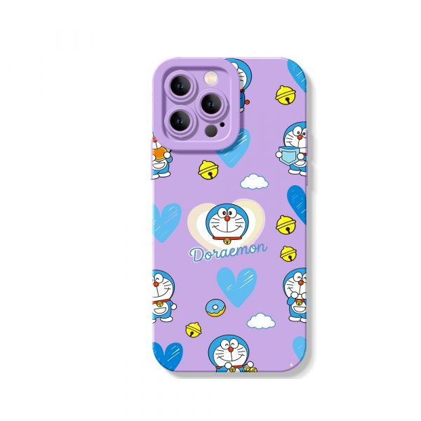 Whimsical Cartoon Charm Silicone Case for Apple iPhone Series
