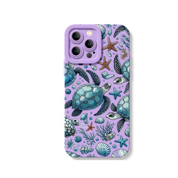 Ocean Wonderland Turtle Silicone Case for Apple iPhone Series