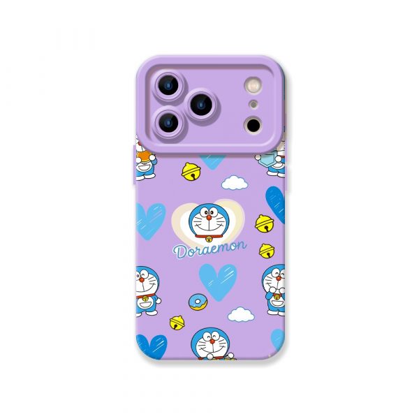 Whimsical Cartoon Charm Silicone Case for Apple iPhone Series