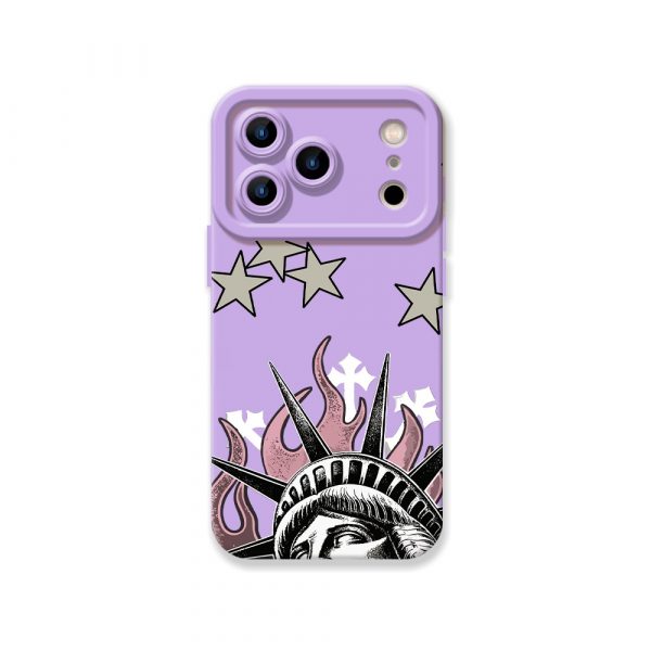 Statuesque Stars Freedom Silicone Case for Apple iPhone Series