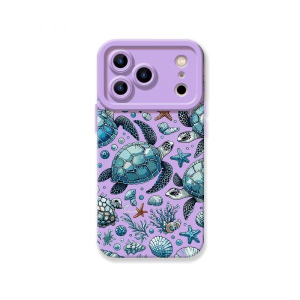 Ocean Wonderland Turtle Silicone Case for Apple iPhone Series