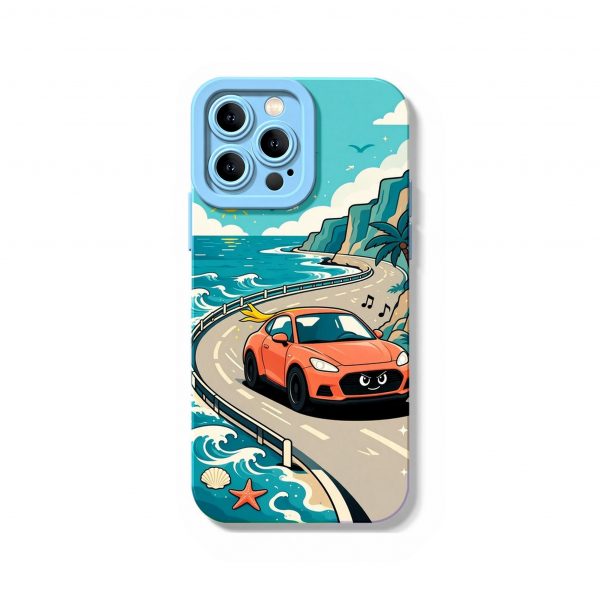 Adventure Coastline Drive Silicone Case for Apple iPhone Series