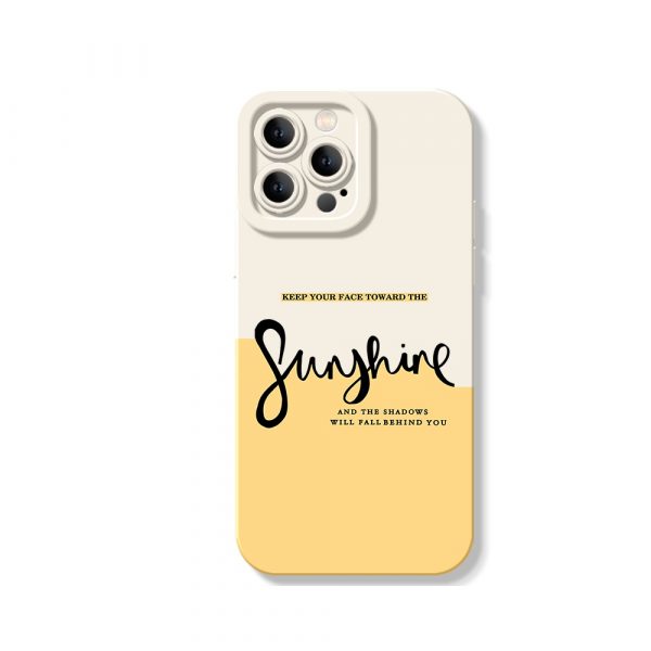 Chic Sunshine Vibes Silicone Case for Apple iPhone Series