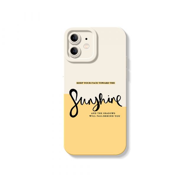 Chic Sunshine Vibes Silicone Case for Apple iPhone Series