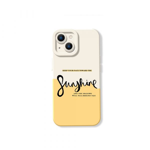 Chic Sunshine Vibes Silicone Case for Apple iPhone Series