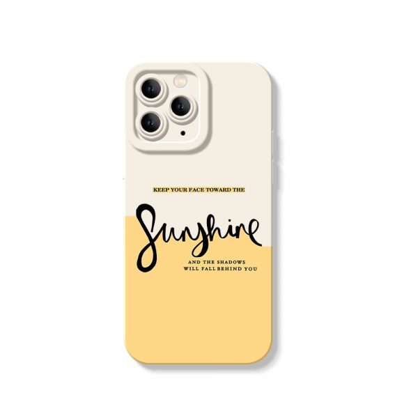 Chic Sunshine Vibes Silicone Case for Apple iPhone Series
