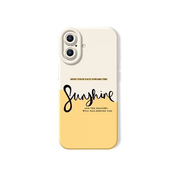 Chic Sunshine Vibes Silicone Case for Apple iPhone Series