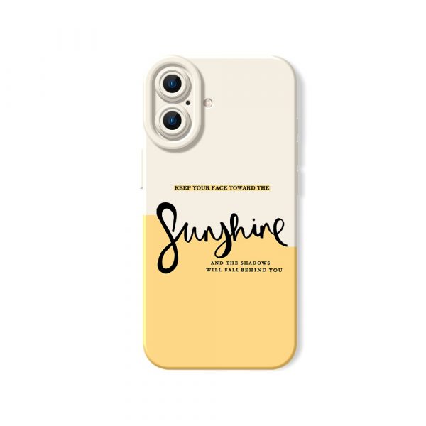 Chic Sunshine Vibes Silicone Case for Apple iPhone Series