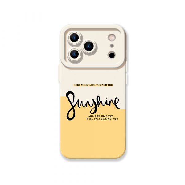 Chic Sunshine Vibes Silicone Case for Apple iPhone Series